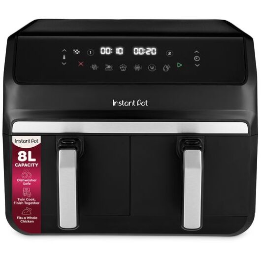 INSTANT POT Vortex Dual Basket Air Fryer - Black