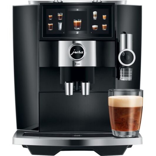 JURA J8 Twin 15659 Smart Bean to Cup Coffee Machine - Diamond Black