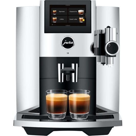 JURA S8 Smart Bean to Cup Coffee Machine - Chrome