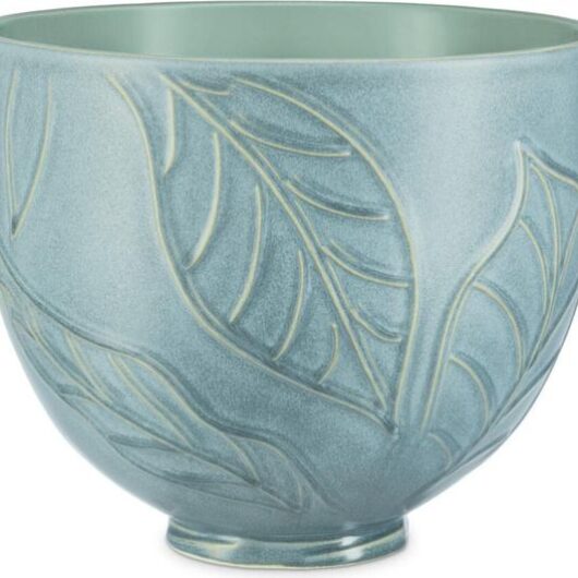 KITCHENAID 5KSM2CB5LB 4.7-Litre Ceramic Mixing Bowl - Spring Leaves