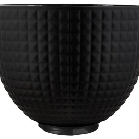 KITCHENAID 5KSM2CB5LS Ceramic 4.7 Litre Mixing Bowl - Black Studded