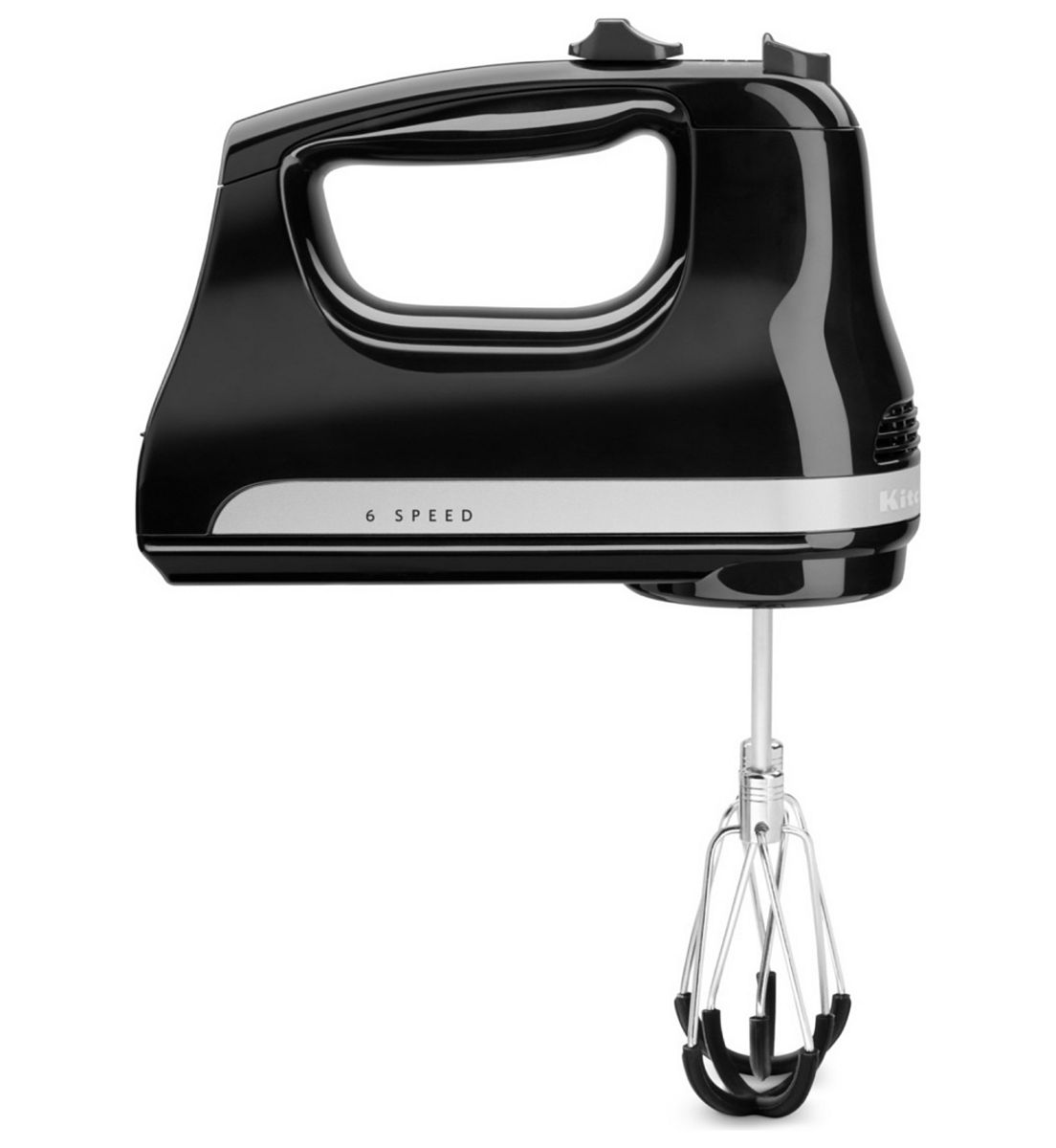 KitchenAid 6 Speed Hand Mixer Flex Edge Onyx Black