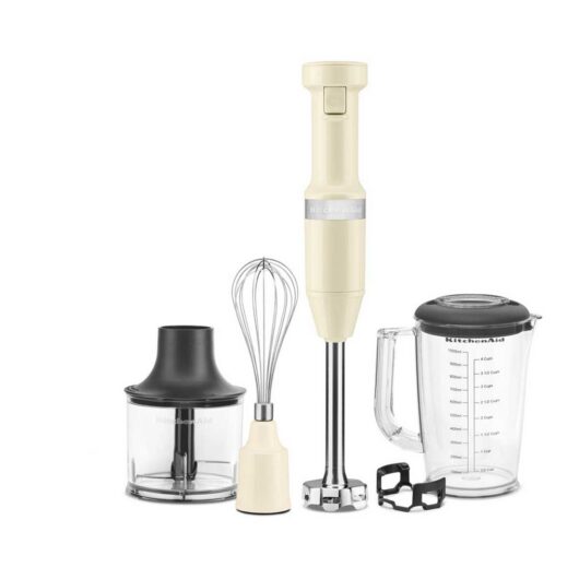 KitchenAid Hand Blender (Corded) + Accessories Almond Cream