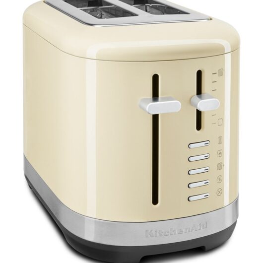 KitchenAid Manual Control 2 Slice Toaster Almond Cream