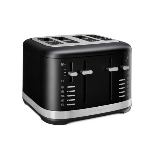 KitchenAid Manual Control 4 Slot Toaster Matte Black