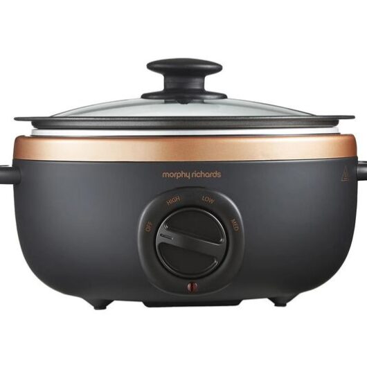 MORPHY RICHARDS Sear and Stew Oval Slow Cooker - Black