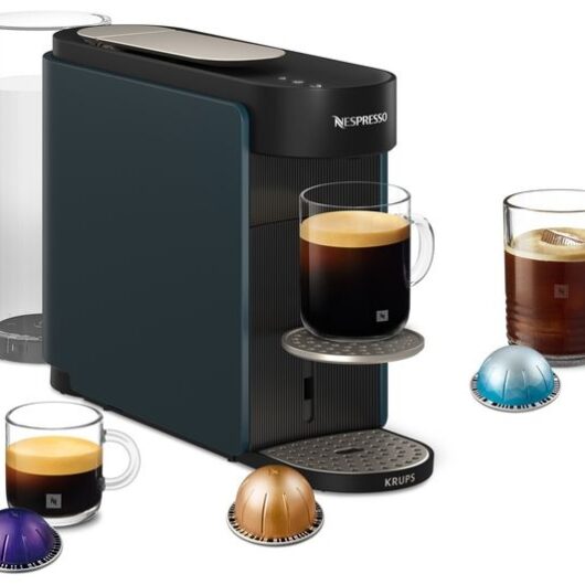 NESPRESSO by Krups Vertuo Up XN9404G0 Smart Pod Coffee Machine - Blue