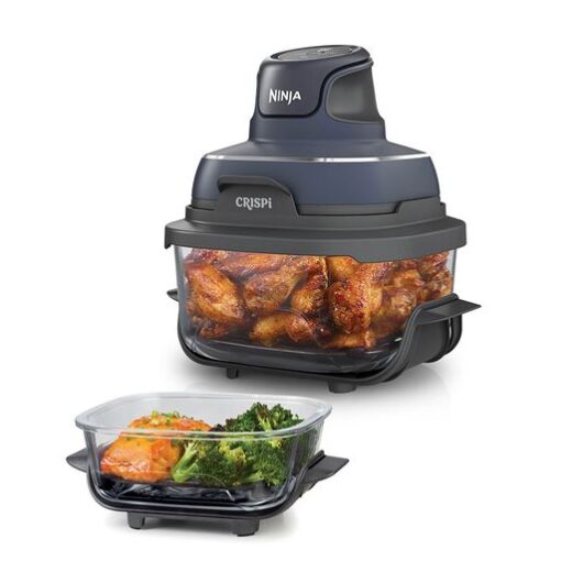 NINJA Crispi 4-in-1 Portable Glass Air Fryer - Cyberspace Blue