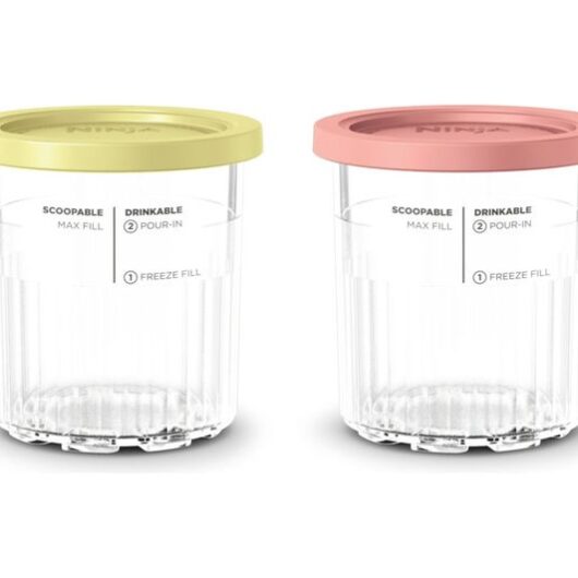 NINJA NC501UK Creami Ice Cream Maker Dessert Tubs - Set of 2