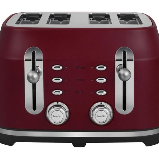 RANGEMASTER Classic Collection RMCL4S304BU 4-Slice Toaster - Bordeaux