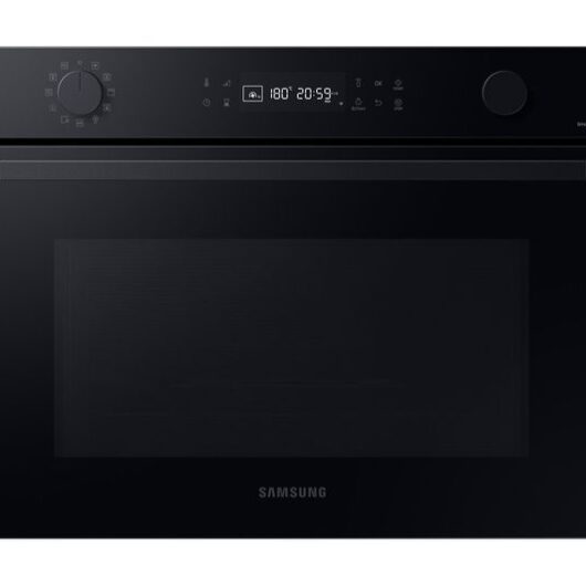SAMSUNG Bespoke Series 4 NQ5B4553FBK/U4 Built-in Compact Combination Microwave - Black Glass