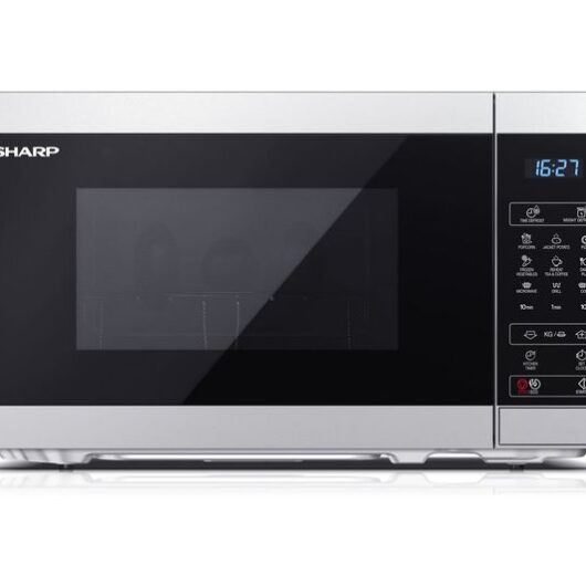 SHARP YC-MG02U-S Microwave with Grill - Silver