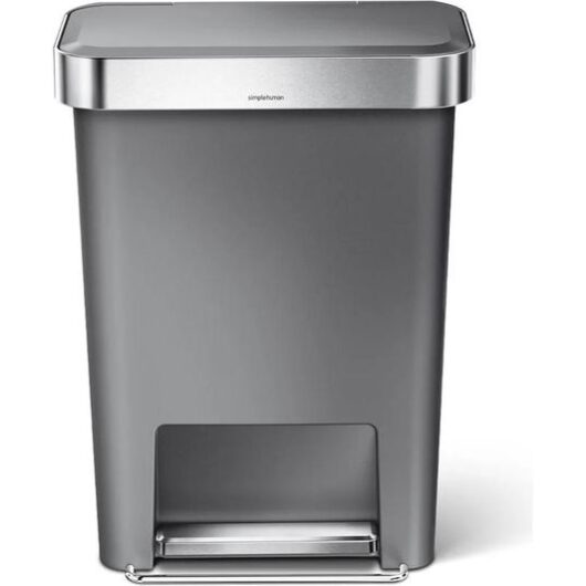 SIMPLEHUMAN CW1386CB 45-Litre Rectangular Bin - Grey