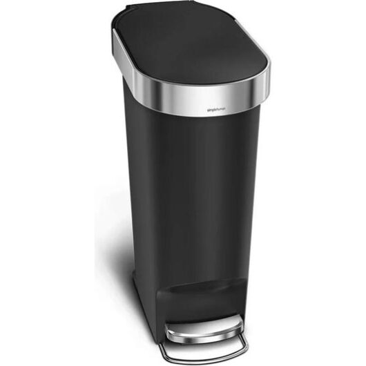 SIMPLEHUMAN CW1390 40-litre Slim Rectangular Pedal Bin - Black
