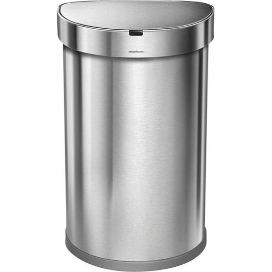 SIMPLEHUMAN ST2009 45-litre Semi-Round Bin - Brushed Steel