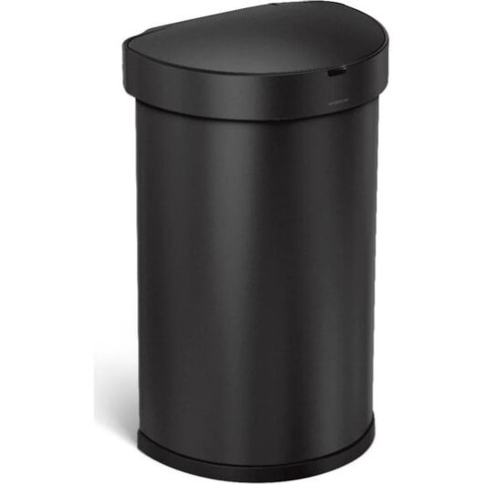 SIMPLEHUMAN ST2044 45-litre Semi-Round Bin - Matte Black