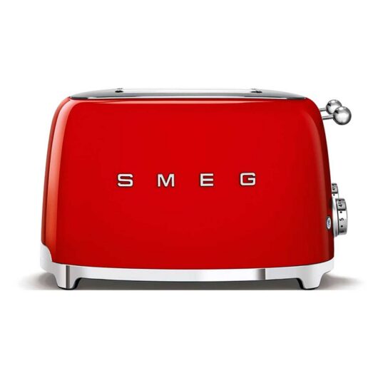 Smeg 50's 4 By Slice Toaster Red