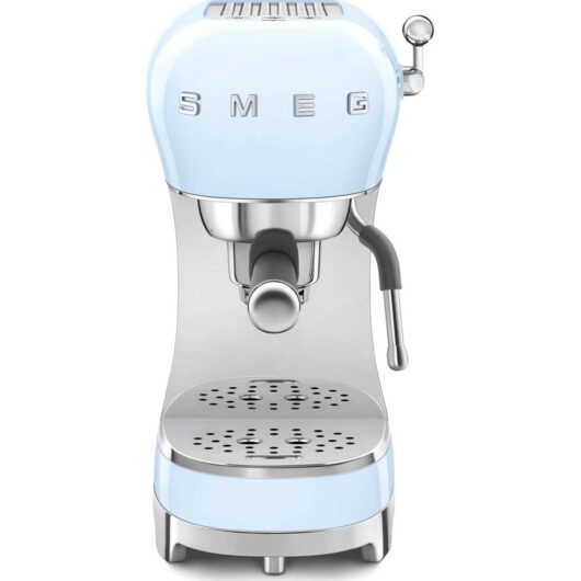 Smeg Espresso Coffee Machine In Pastel Blue