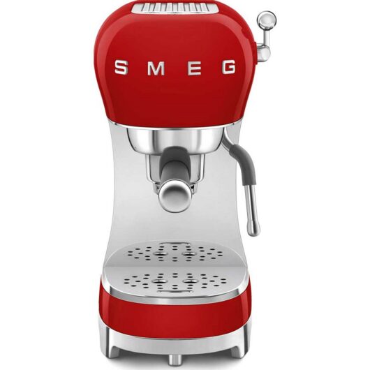 Smeg Espresso Coffee Machine In Red