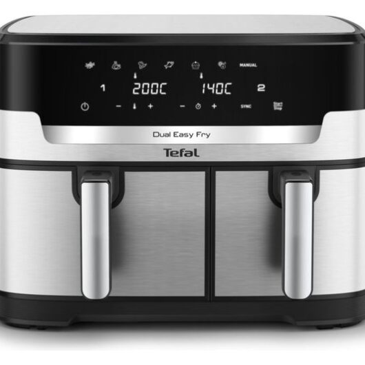 TEFAL Easy Fry Dual XXL EY942DG1 11L Air Fryer - Stainless Steel