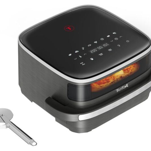 TEFAL Easy Fry FW402HG0 Air Fryer & Pizza Cutter - Black