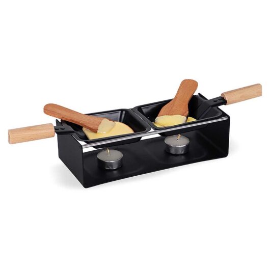 The Source Treat Factory Raclette Party Set Delightfully Fun Non-Stick Design