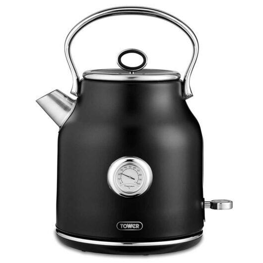 Tower Renaissance 1.7 Litre 3Kw Kettle Black