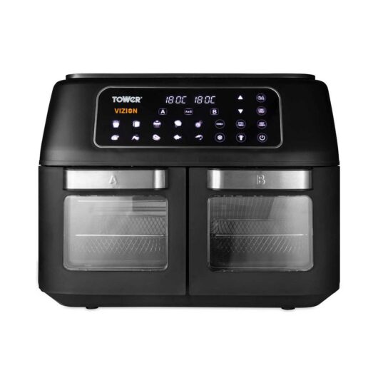 Tower Vortx 11L Vizion Dual Oven Air Fryer Digital Black