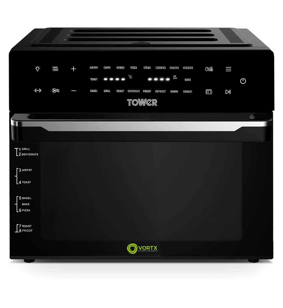 Tower Vortx 30L Air Fryer Oven Black Digital