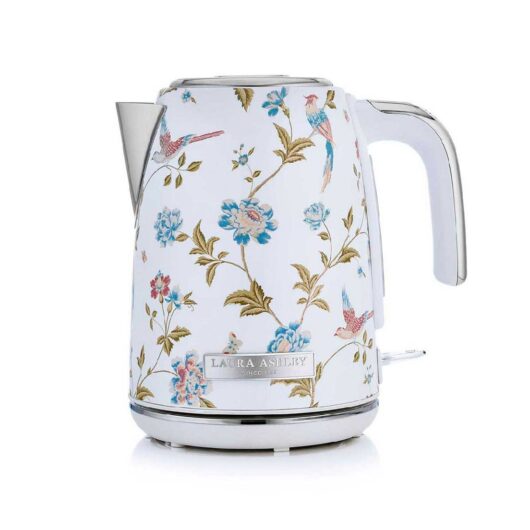 VQ Laura Ashley 1.7L Stainless Steel Kettle Jug Elveden White